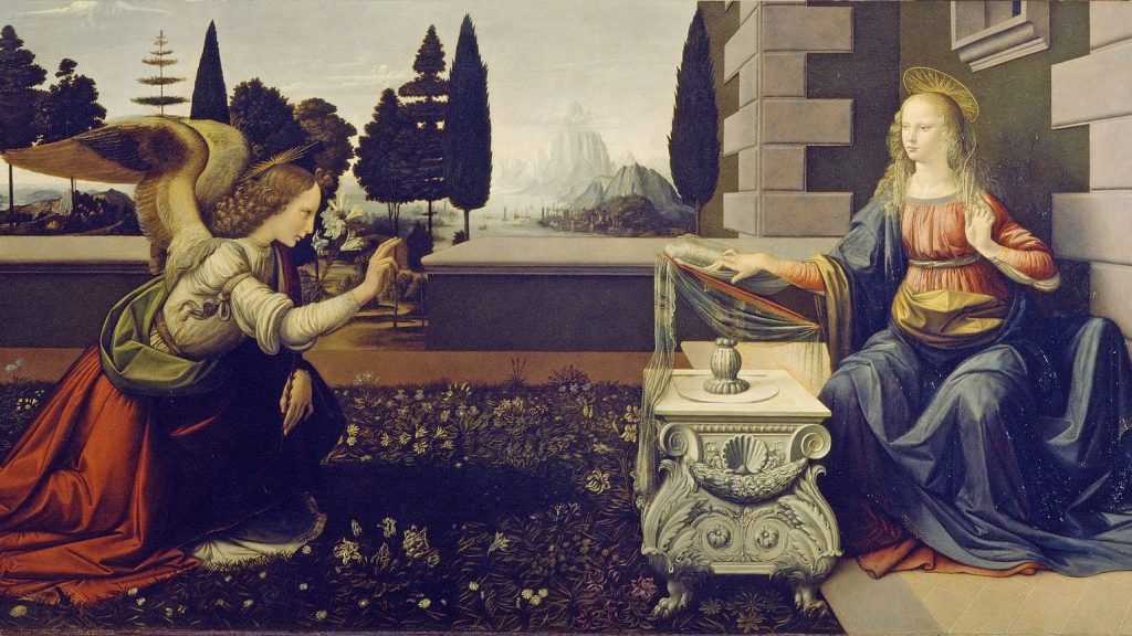 The Annunciation by Leonardo da Vinci