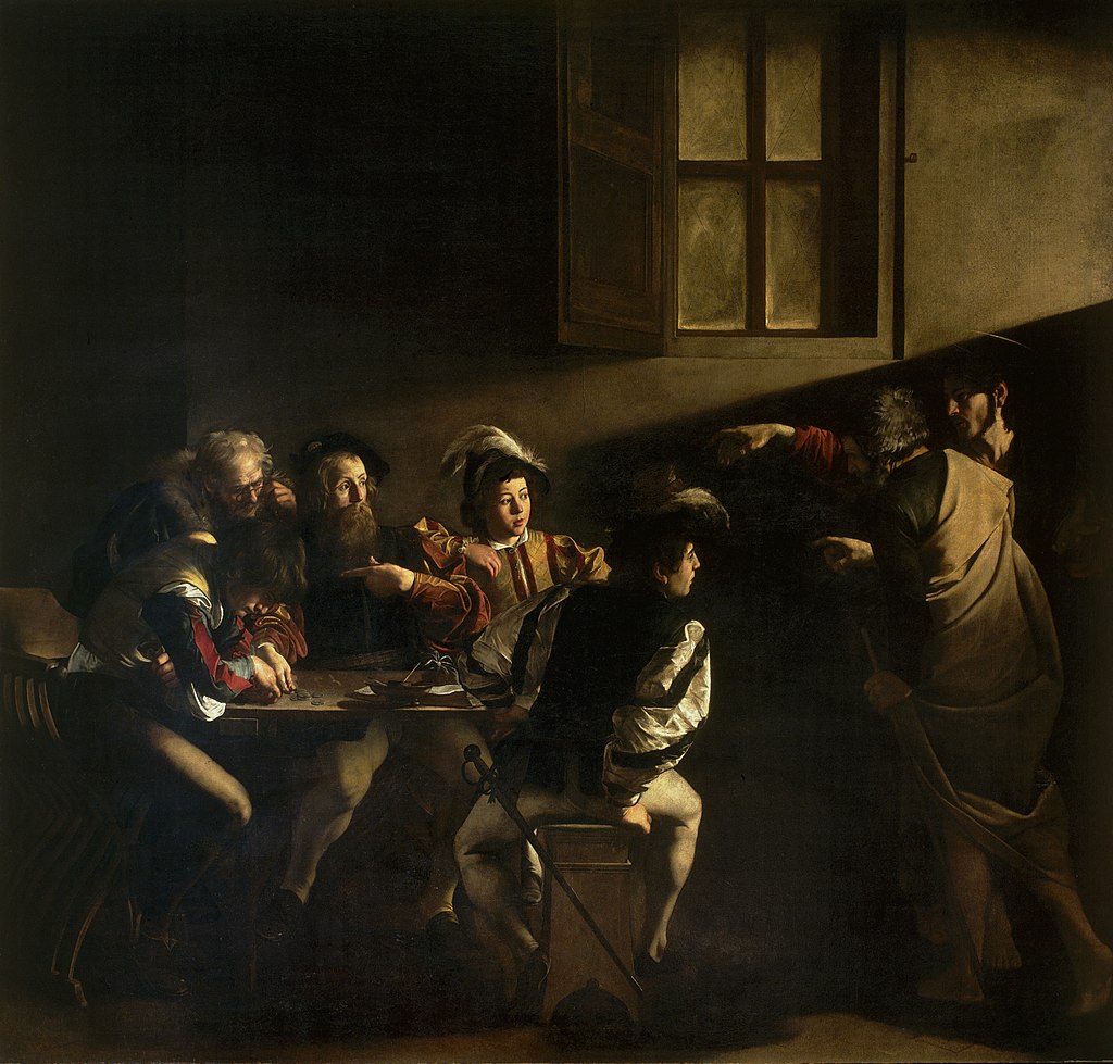 The calling of Saint Matthew - Caravaggo