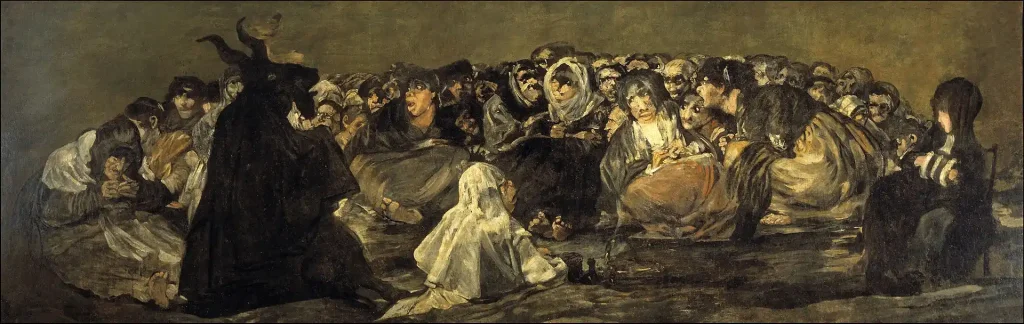 Witches Sabbath Black Paintings by Francisco Goya